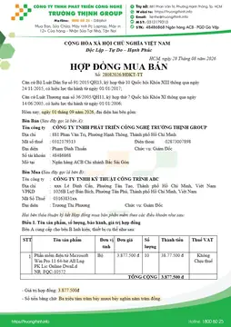 Hợp đồng mua bán Windows 11 Pro