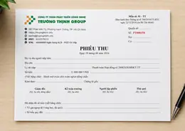 Phiếu thu Trường Thịnh Group